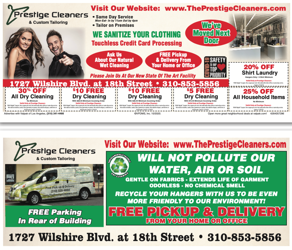 Dry Cleaning E Coupons
